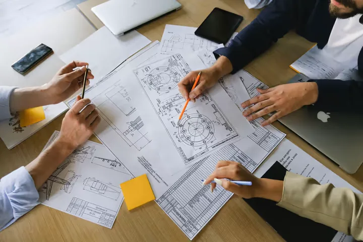 Project management consultancy hero showing a completed modern project.